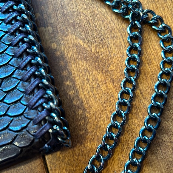 Brown Snakeskin Clutch/Crossbody - Picture 4 of 4